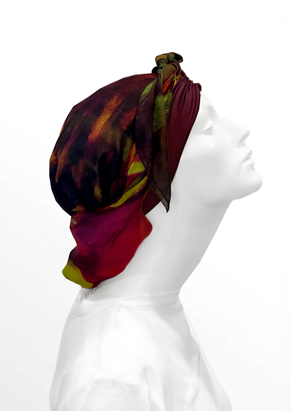 Fine Art Headscarf ~Wine