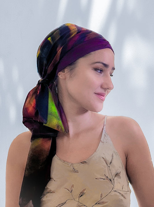 Fine Art Headscarf ~Wine