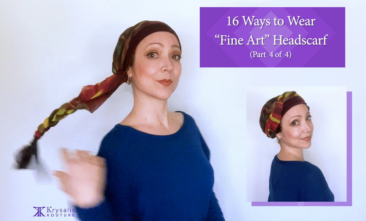 Load video: How to style: Fine Art Headscarf