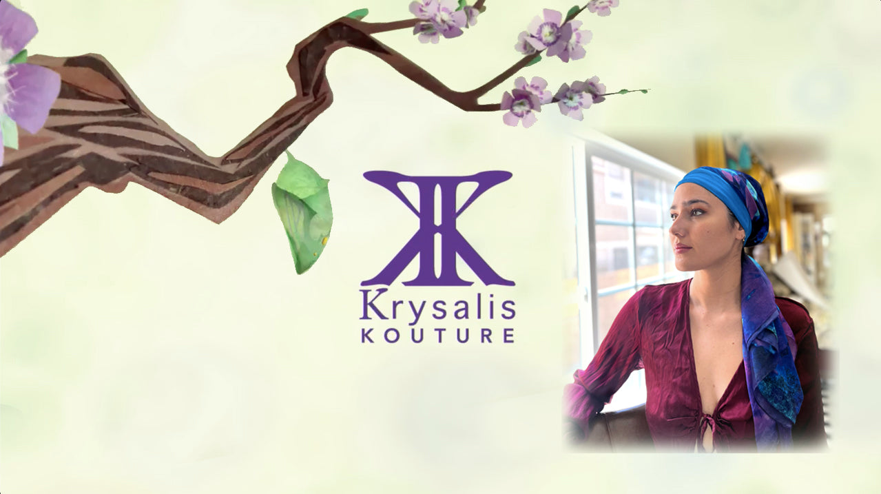 Load video: intro to krysalis Kouture headscarves. the philosophy and creation of the luxury product