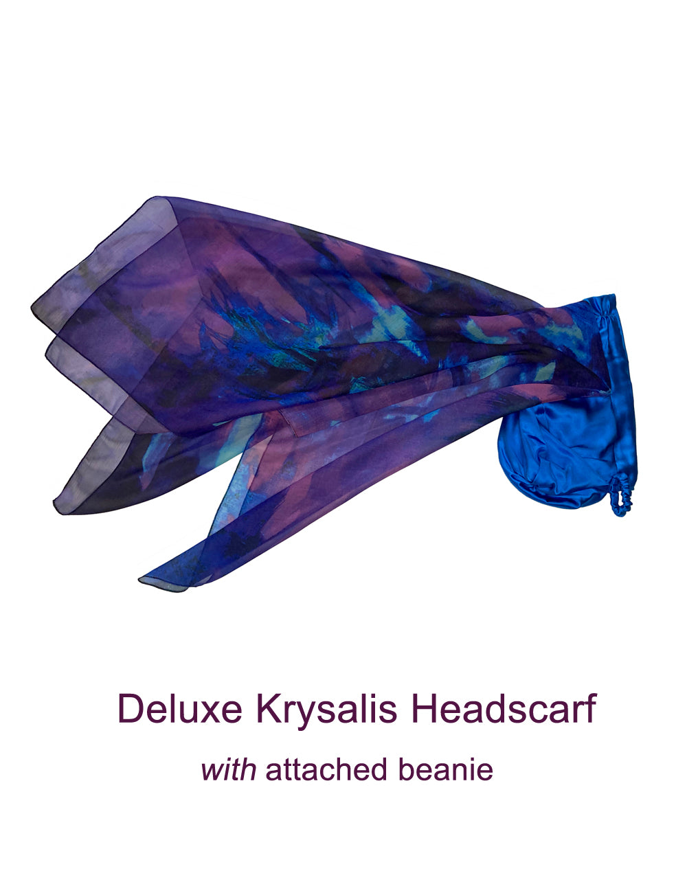 Fine Art Headscarf ~ Sapphire
